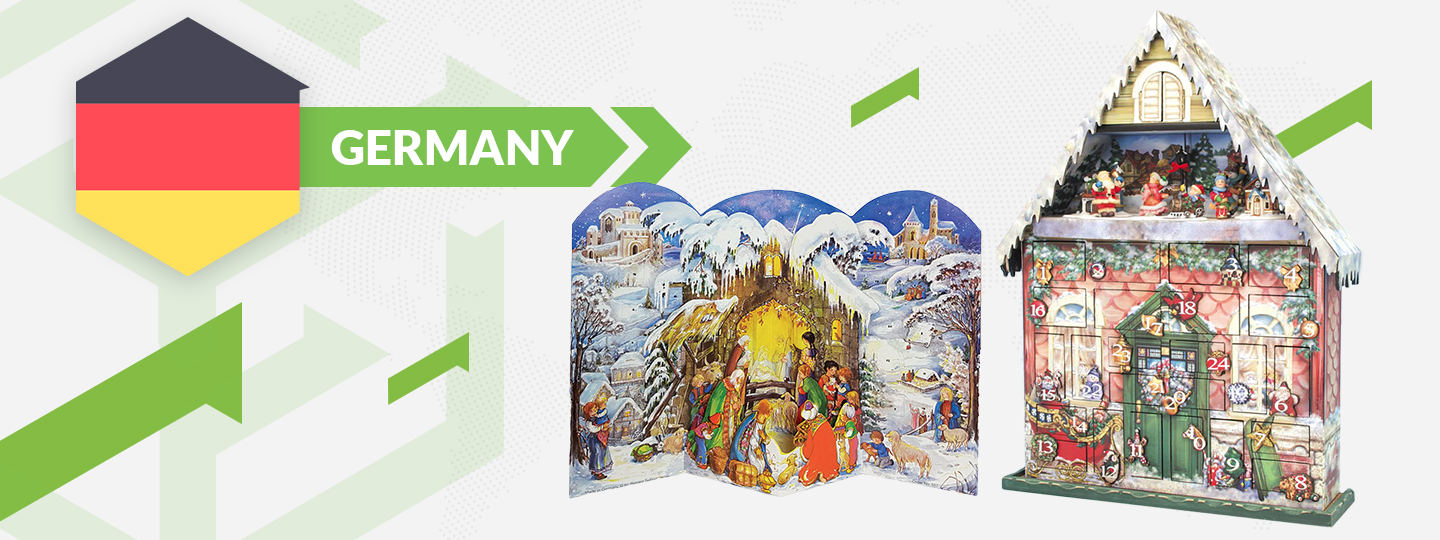 Traditional German advent calendars